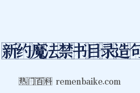 新约魔法禁书目录造句是什么意思的图片